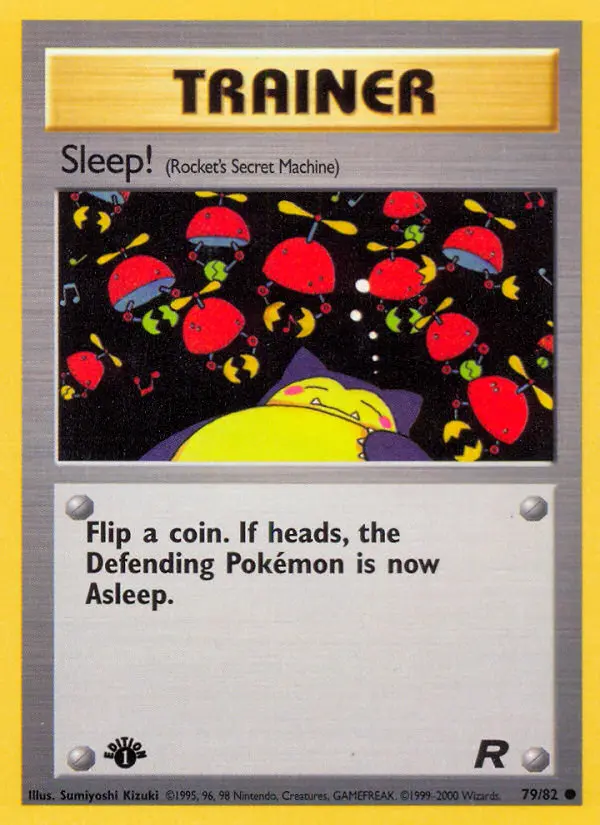 Sleep! Common rarity Team Rocket Pokémon card price — $5.14