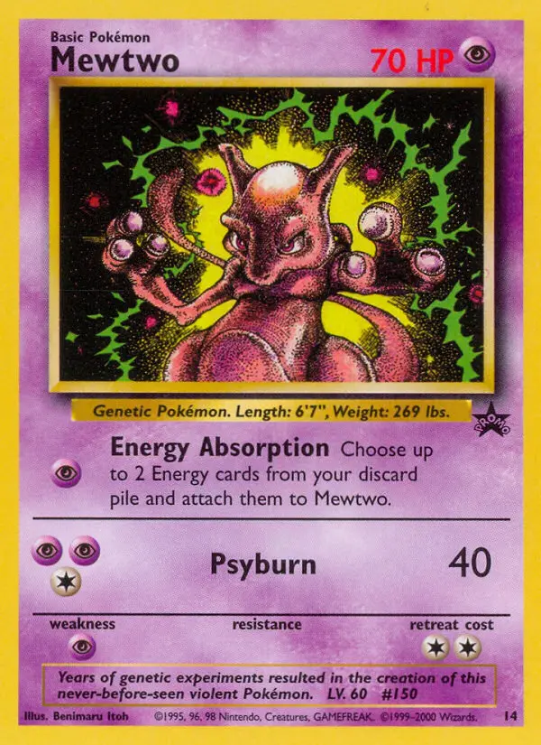 Mewtwo Common rarity Wizards Black Star Promos Pokémon card price