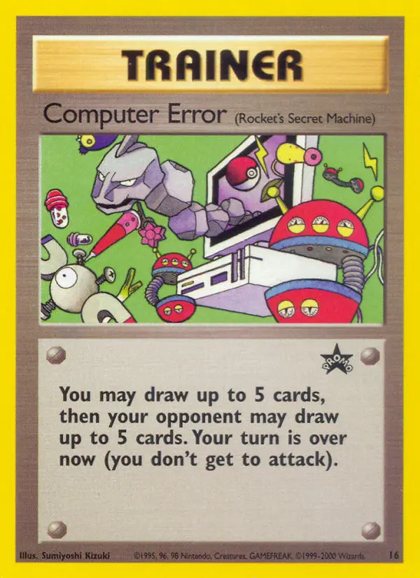 Computer Error Common rarity Wizards Black Star Promos Pokémon card price