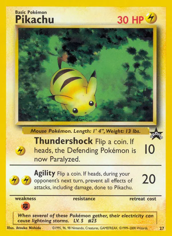 Pikachu Common rarity Wizards Black Star Promos Pokémon card price