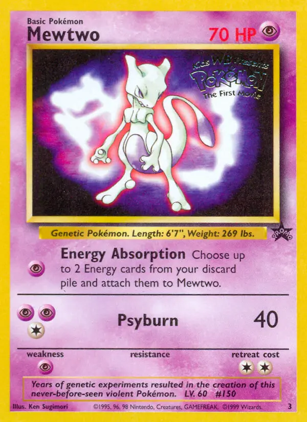 Mewtwo Common rarity Wizards Black Star Promos Pokémon card price
