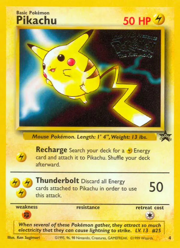 Pikachu Common rarity Wizards Black Star Promos Pokémon card price