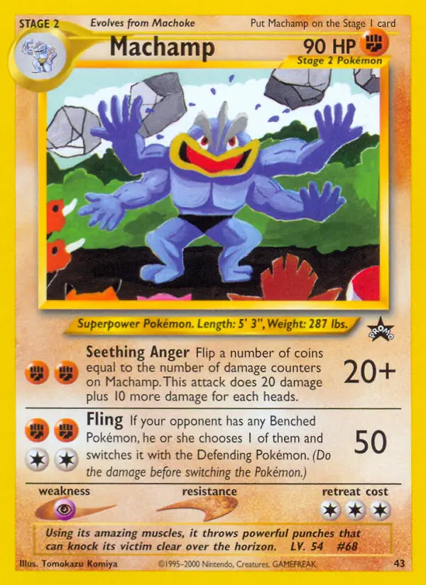 Machamp Common rarity Wizards Black Star Promos Pokémon card price