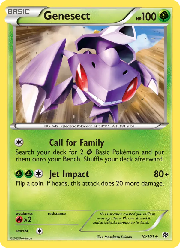 Genesect Rare rarity Plasma Blast Pokémon card price — $1.20