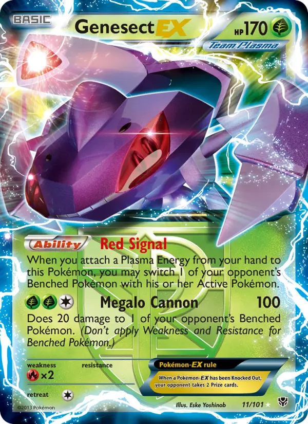 Genesect-EX Rare rarity Plasma Blast Pokémon card price