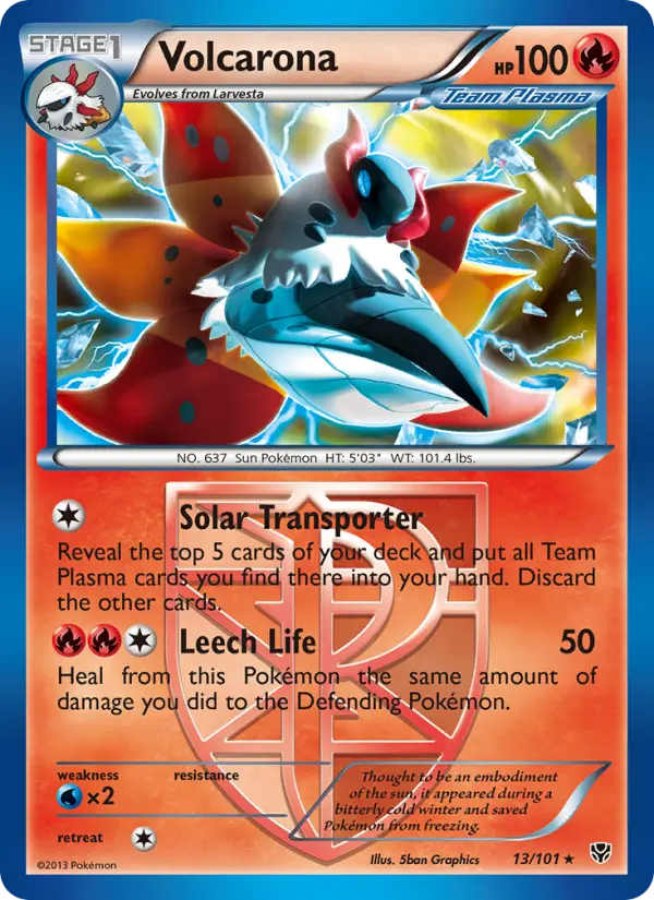 Volcarona Rare rarity Plasma Blast Pokémon card price — $1.88