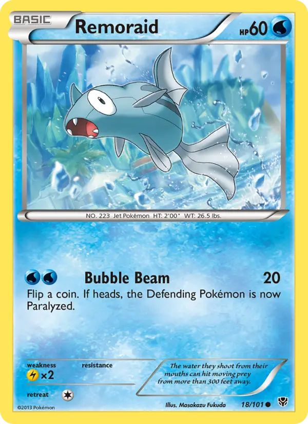 Remoraid Common rarity Plasma Blast Pokémon card price — $0.50