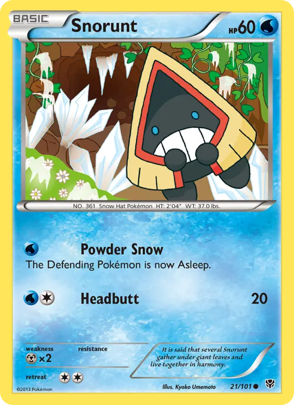 Snorunt Common rarity Plasma Blast Pokémon card price — $0.56