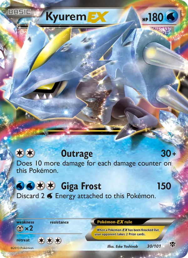 Kyurem-EX Rare rarity Plasma Blast Pokémon card price