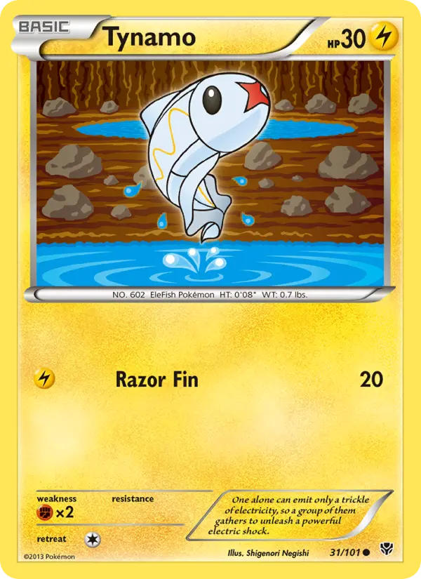 Tynamo Common rarity Plasma Blast Pokémon card price — $0.45