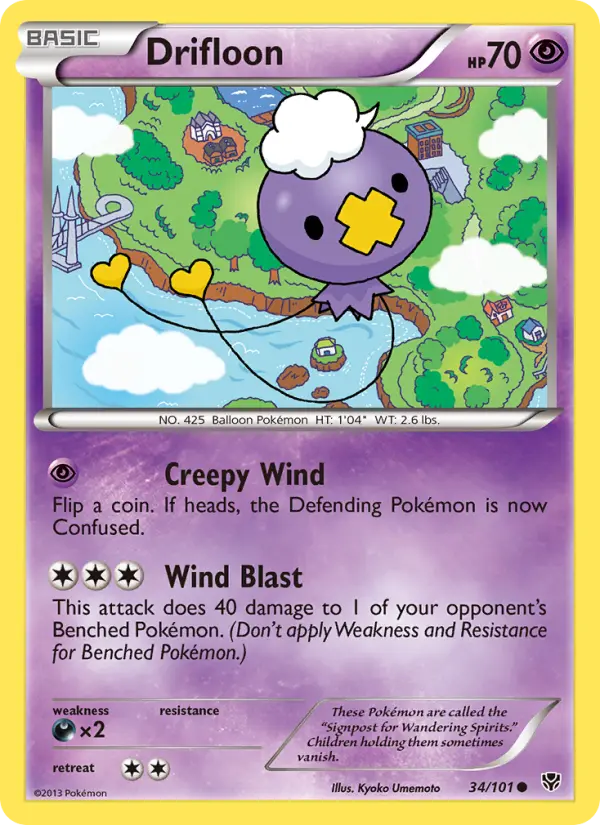 Drifloon Common rarity Plasma Blast Pokémon card price — $0.72