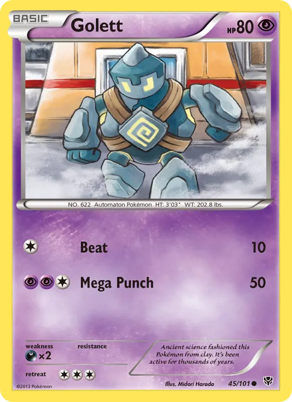 Golett Common rarity Plasma Blast Pokémon card price — $0.39