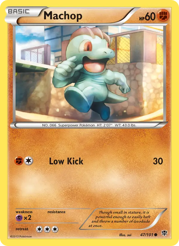 Machop Common rarity Plasma Blast Pokémon card price — $0.82