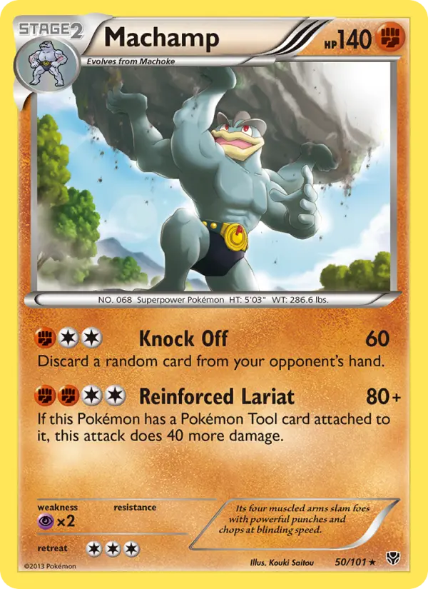 Machamp Rare rarity Plasma Blast Pokémon card price — $10.72