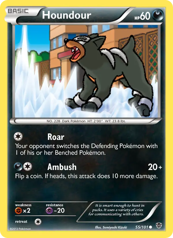 Houndour Common rarity Plasma Blast Pokémon card price — $1.12
