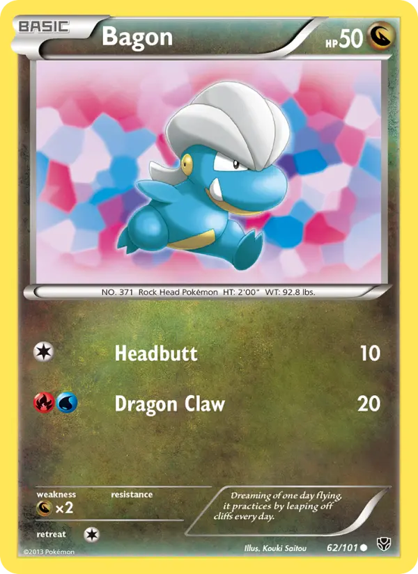 Bagon Common rarity Plasma Blast Pokémon card price — $0.82