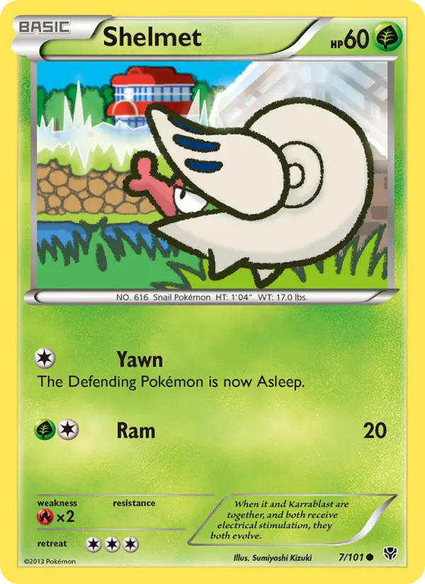 Shelmet Common rarity Plasma Blast Pokémon card price — $0.55