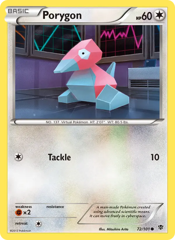 Porygon Common rarity Plasma Blast Pokémon card price — $0.66