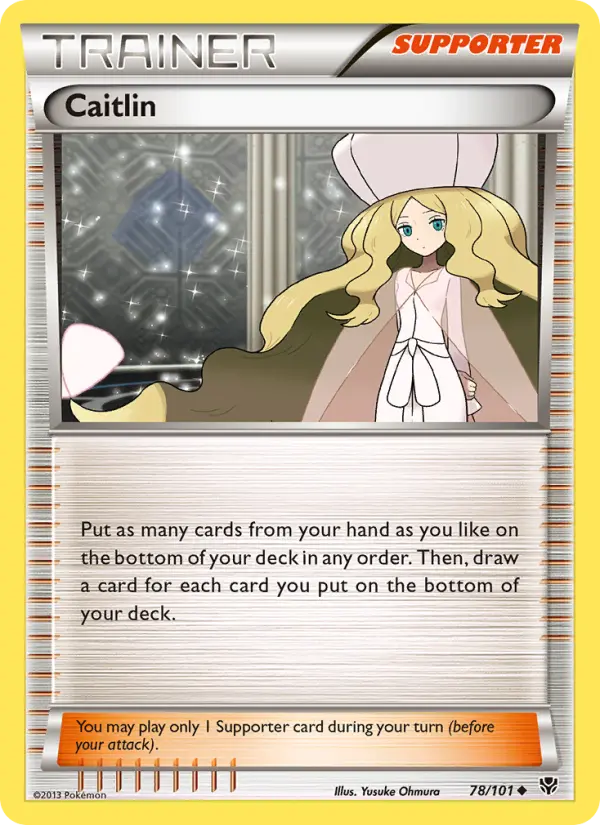Caitlin Uncommon rarity Plasma Blast Pokémon card price — $0.58