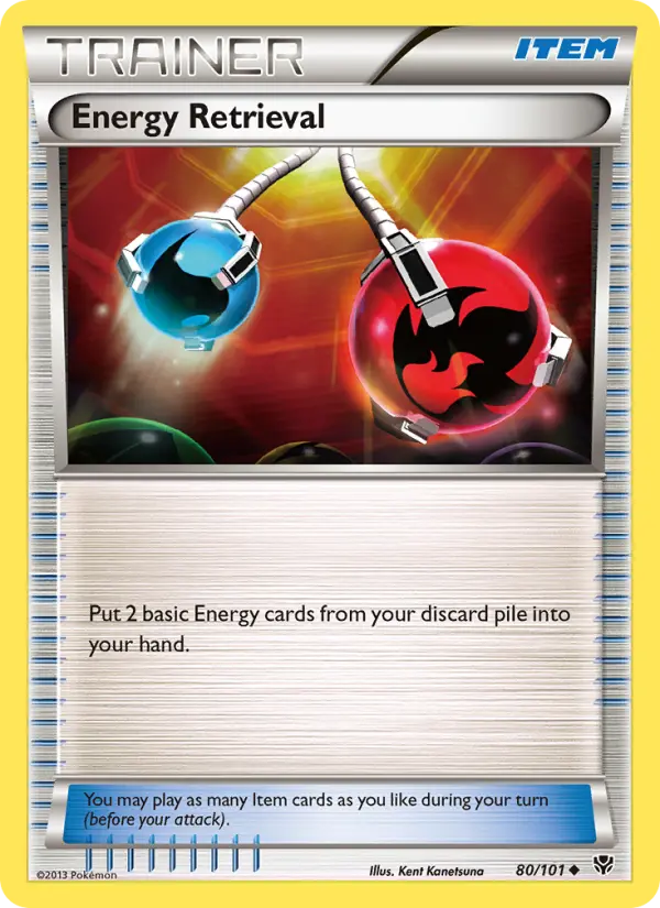 Energy Retrieval Uncommon rarity Plasma Blast Pokémon card price — $0.61