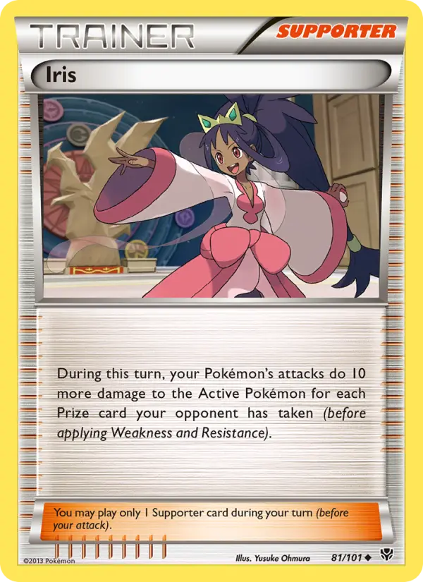 Iris Uncommon rarity Plasma Blast Pokémon card price — $0.73