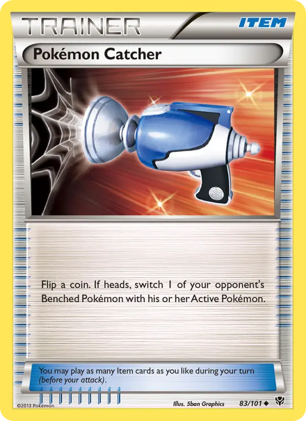 Pokémon Catcher Uncommon rarity Plasma Blast Pokémon card price — $0.26