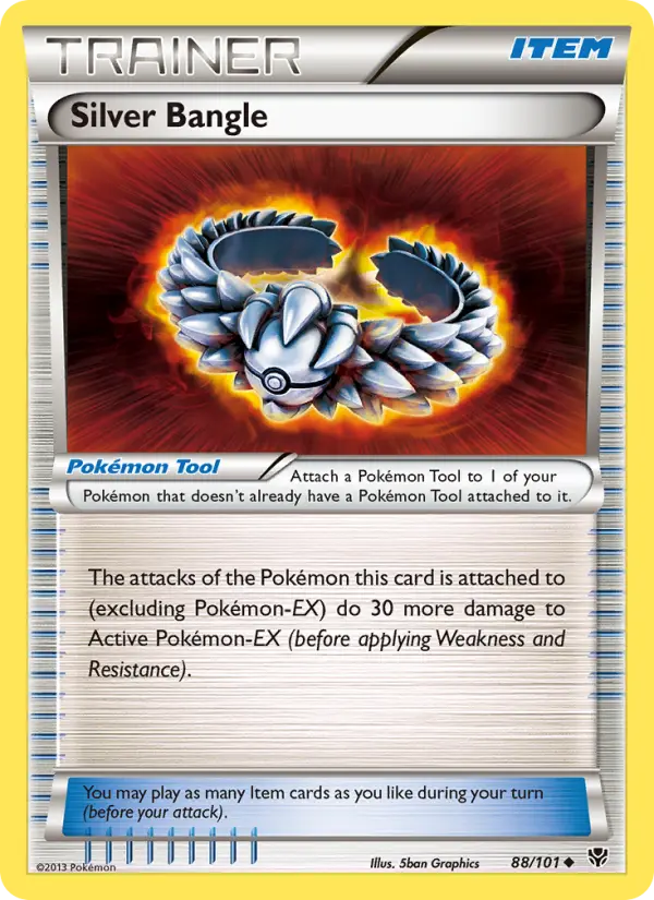 Silver Bangle Uncommon rarity Plasma Blast Pokémon card price — $0.33