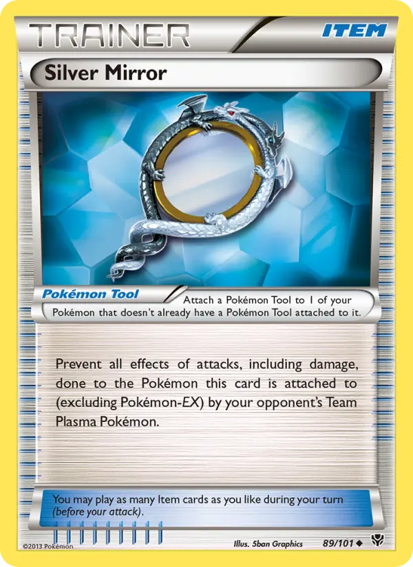 Silver Mirror Uncommon rarity Plasma Blast Pokémon card price — $0.38