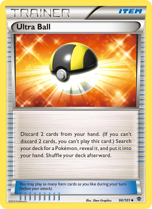 Ultra Ball Uncommon rarity Plasma Blast Pokémon card price — $7.18