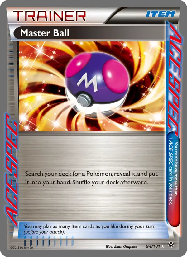 Master Ball Rare rarity Plasma Blast Pokémon card price — $16.56