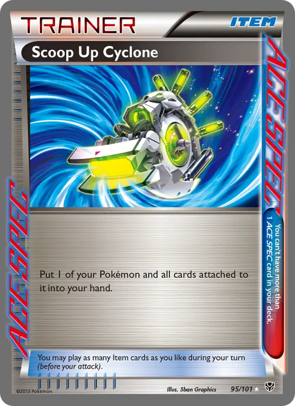 Scoop Up Cyclone Rare rarity Plasma Blast Pokémon card price — $12.94