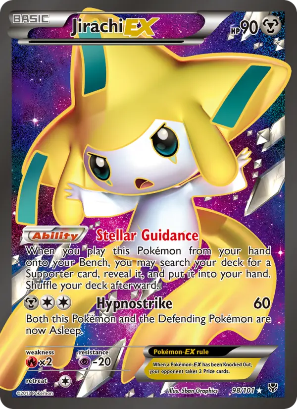 Jirachi-EX Ultra Rare rarity Plasma Blast Pokémon card price
