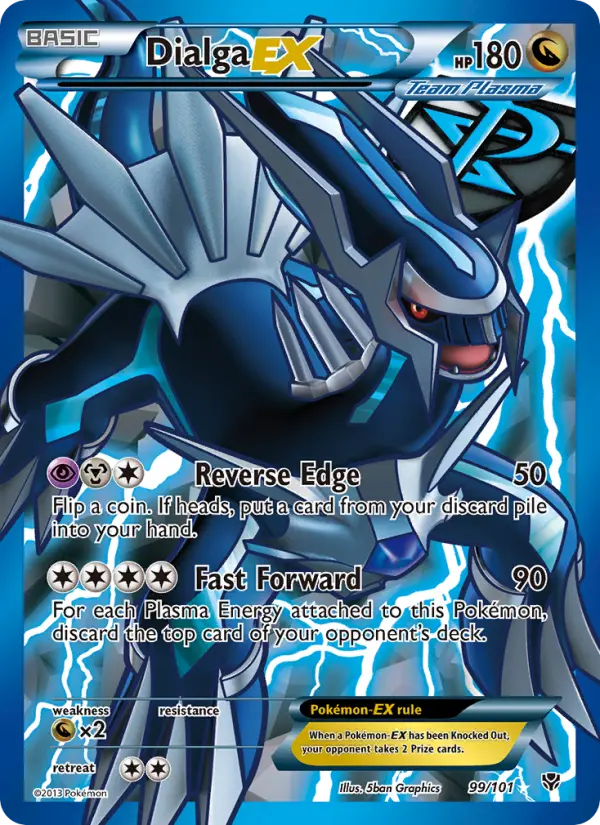 Dialga-EX Ultra Rare rarity Plasma Blast Pokémon card price