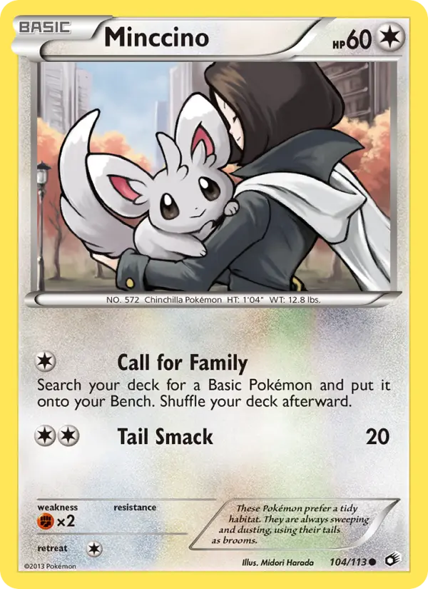 Minccino Common rarity Legendary Treasures Pokémon card price — $2.30