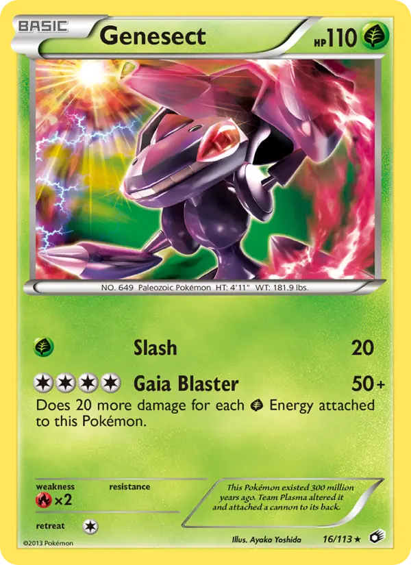 Genesect Rare rarity Legendary Treasures Pokémon card price — $4.10