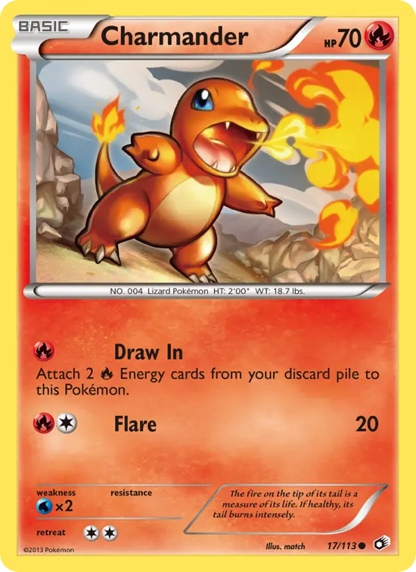 Charmander Common rarity Legendary Treasures Pokémon card price — $25.16