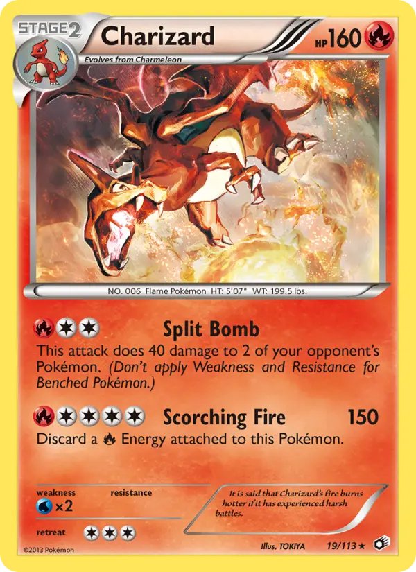 Charizard Rare rarity Legendary Treasures Pokémon card price — $58.56