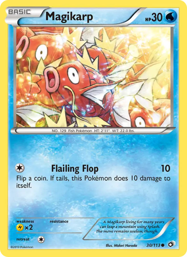 Magikarp Common rarity Legendary Treasures Pokémon card price — $28.49