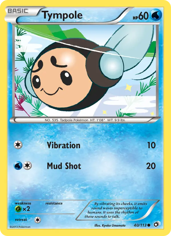 Tympole Common rarity Legendary Treasures Pokémon card price — $0.93