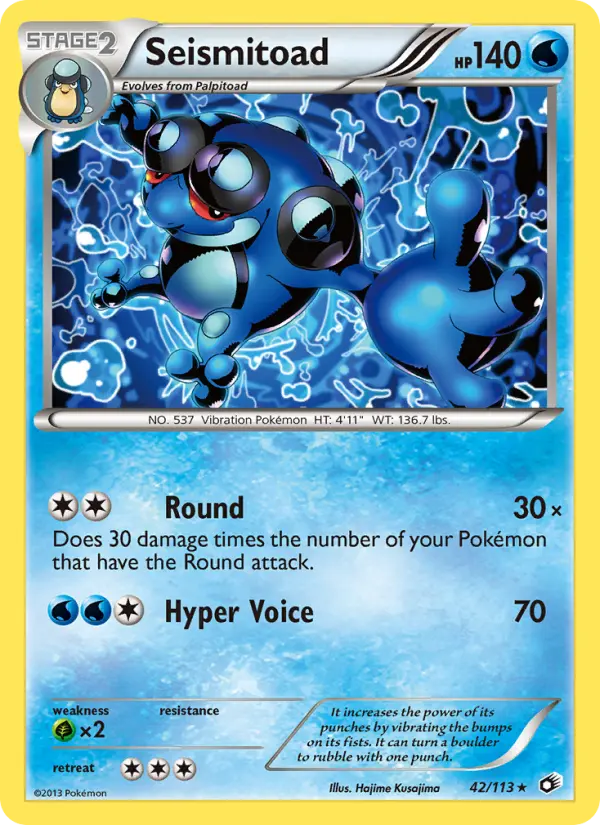 Seismitoad Rare rarity Legendary Treasures Pokémon card price — $3.50