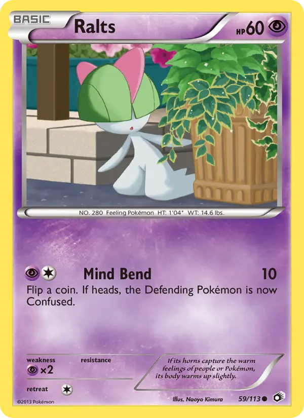 Ralts Common rarity Legendary Treasures Pokémon card price — $2.35