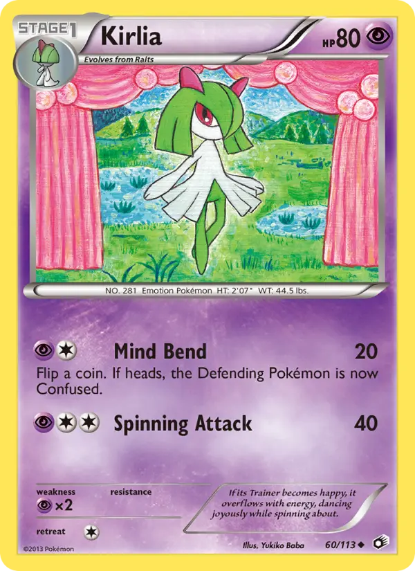 Kirlia Uncommon rarity Legendary Treasures Pokémon card price — $4.99