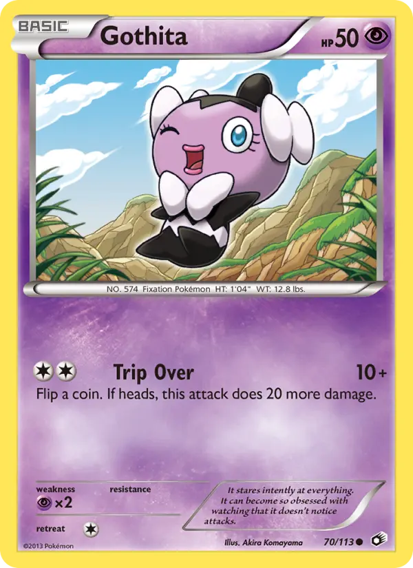 Gothita Common rarity Legendary Treasures Pokémon card price — $0.81