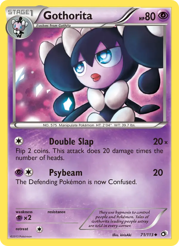 Gothorita Uncommon rarity Legendary Treasures Pokémon card price — $3.94
