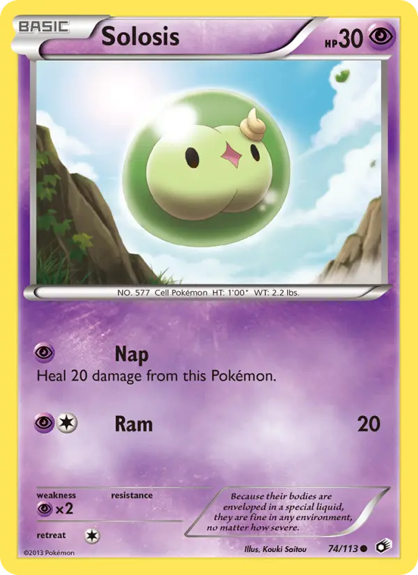 Solosis Common rarity Legendary Treasures Pokémon card price — $0.66