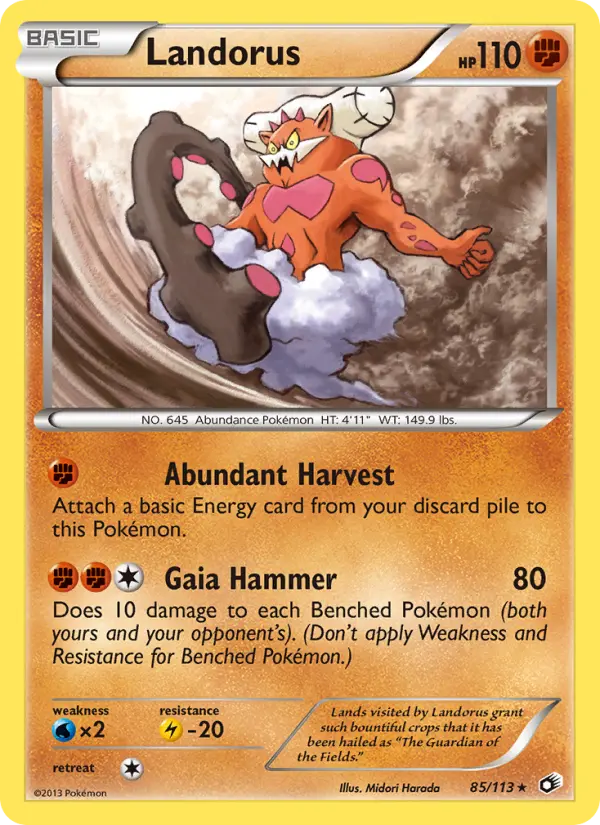Landorus Rare rarity Legendary Treasures Pokémon card price — $1.86