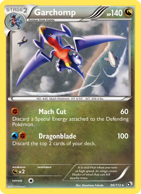 Garchomp Rare rarity Legendary Treasures Pokémon card price — $10.44