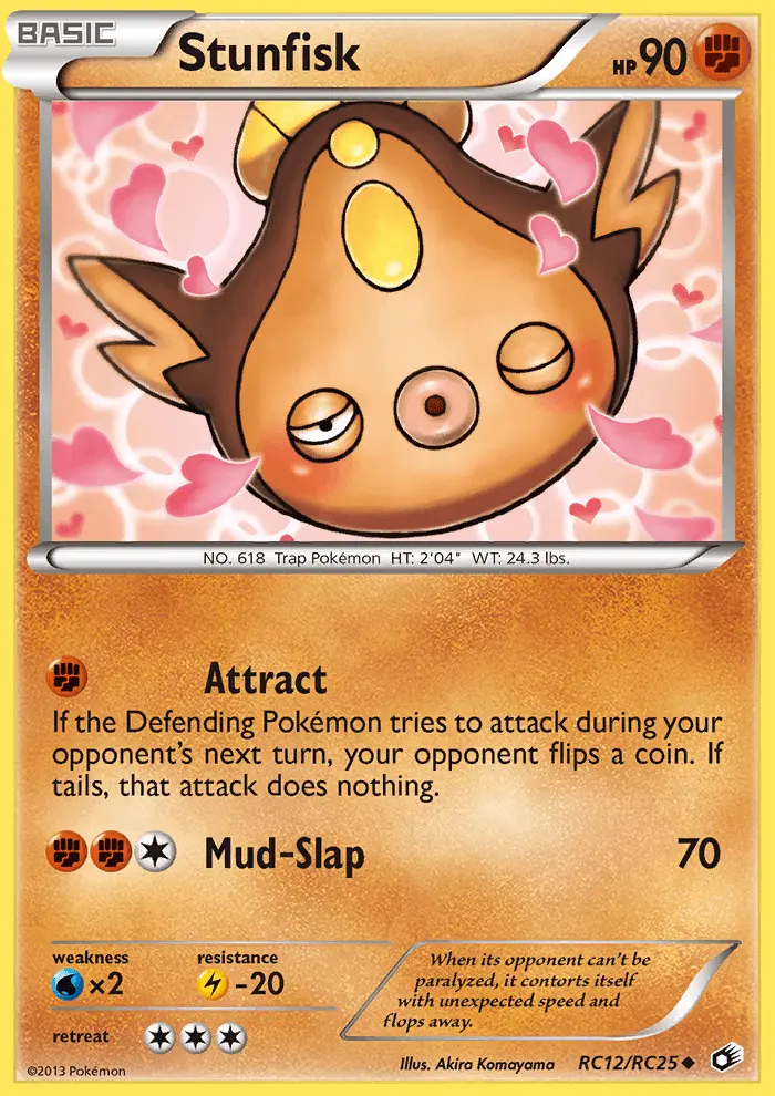 Stunfisk Uncommon rarity Legendary Treasures Pokémon card price — $7.47