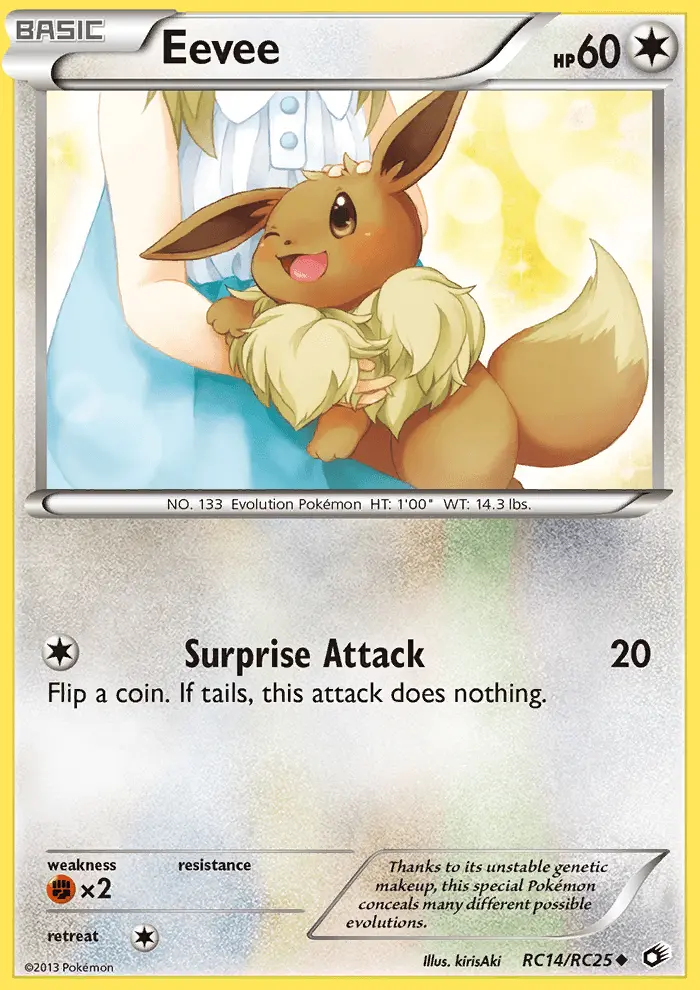 Eevee Uncommon rarity Legendary Treasures Pokémon card price — $42.84