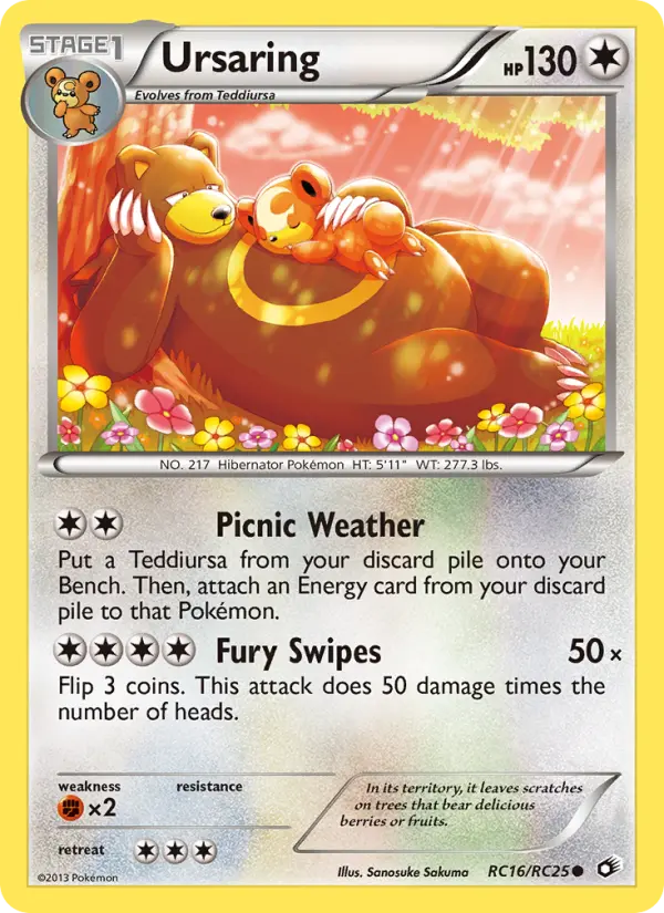 Ursaring Common rarity Legendary Treasures Pokémon card price — $4.61
